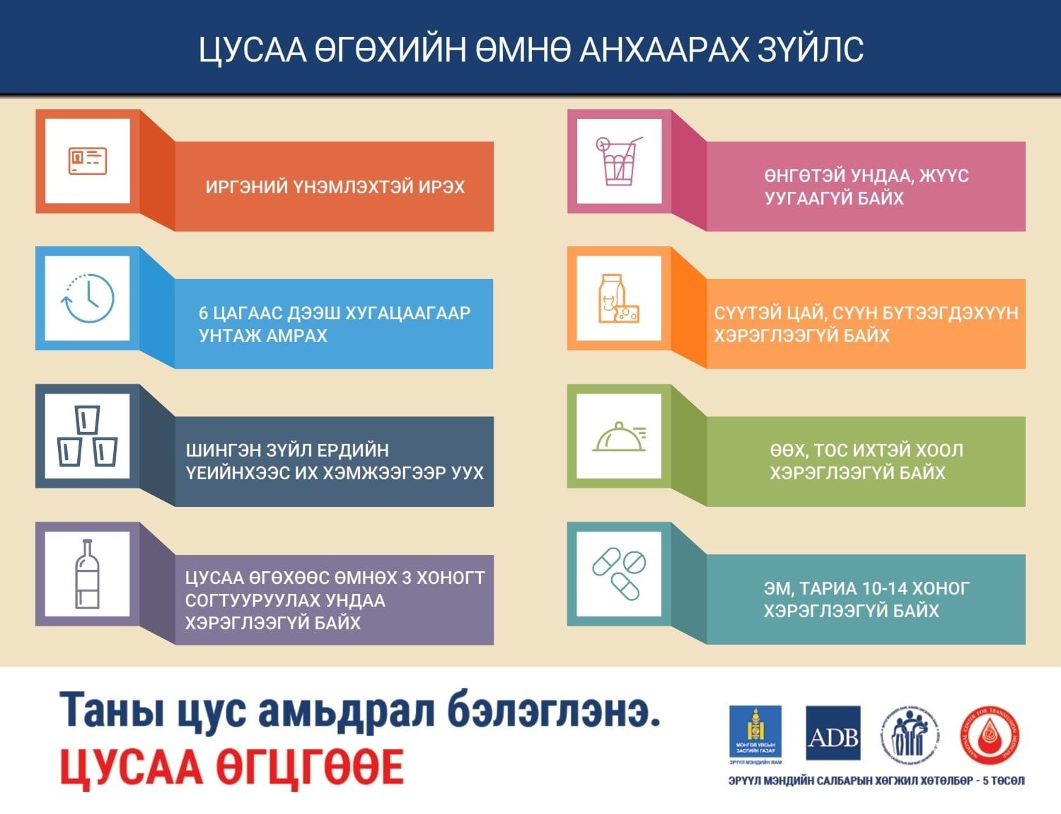 Буянт-Ухаа" олон улсын нисэх буудлын Аврах гал унтраах хэсэг нь Цус сэлбэлт судлалын үндэсний төвтэй хамтран